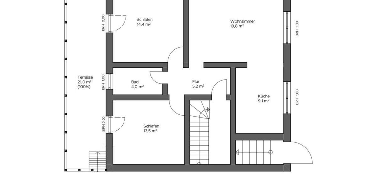 Kernsaniert! 3-Zimmerwohnung mit 21 m² Terrasse in Friedrichsdorf 3 zimmer