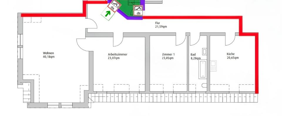 Etagenwohnung Castrop-Rauxel Rauxel - 3 Zimmer, 124 m&sup2;, 945&euro; | Angebot:25542384