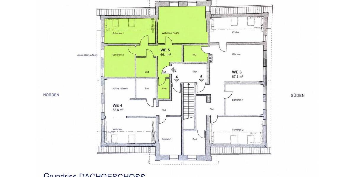 Etagenwohnung Bruchhausen-Vilsen Vilsen - 2.5 Zimmer, 66 m&sup2;, 955&euro; | Angebot:26677756