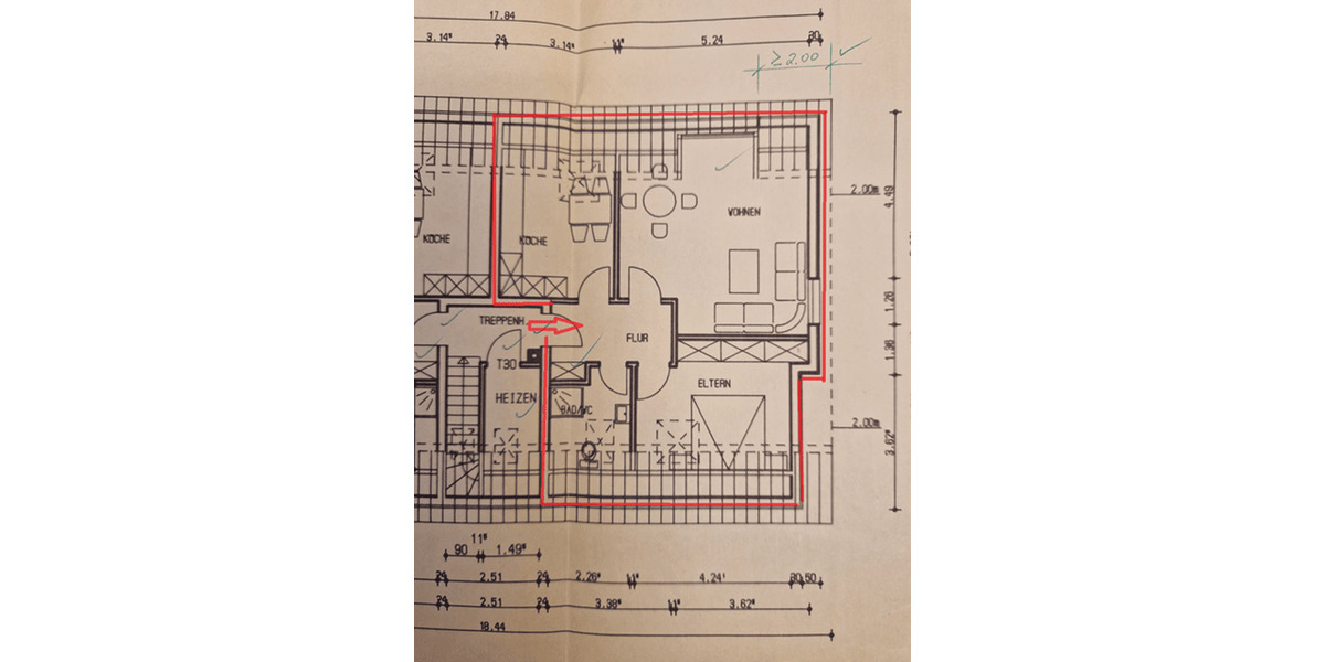 Etagenwohnung Bad Salzuflen Innenstadt - 2 Zimmer, 56 m&sup2;, 525&euro; | Angebot:26815892