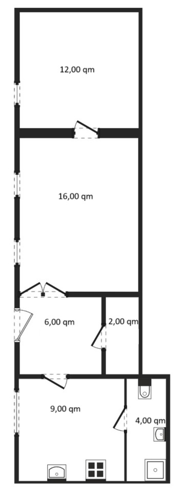 Frisch sanierte 2-Zimmer EG Wohnung in Lunden im Bungalow-Style