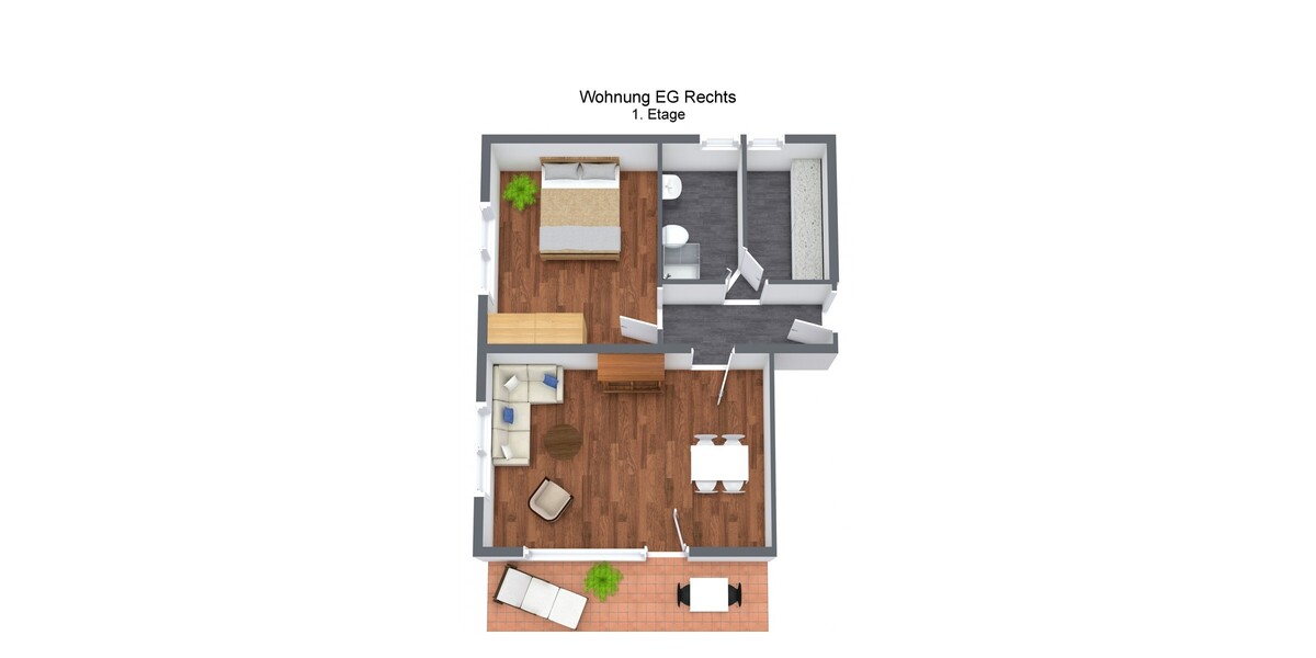 Ruhige Renovierte 2 Zimmer Wohnung - Etagenwohnung Bad Wildbad Sommerberg | Angebot:26143896