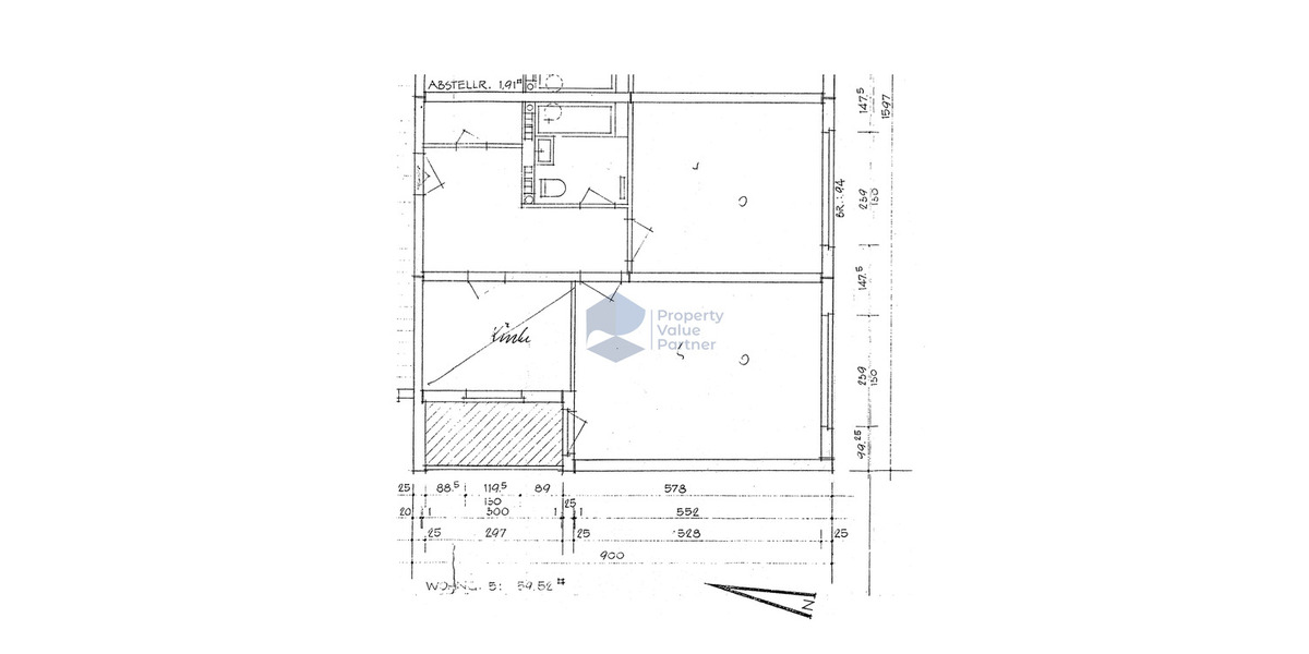 Etagenwohnung Wolfsburg Rabenberg - 2 Zimmer, 59 m&sup2;, 506&euro; | Angebot:25774540