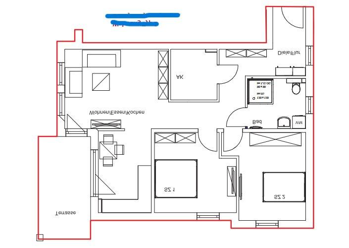 Etagenwohnung Korswandt - 3 Zimmer, 85 m&sup2;, 795&euro; | Angebot:26096253