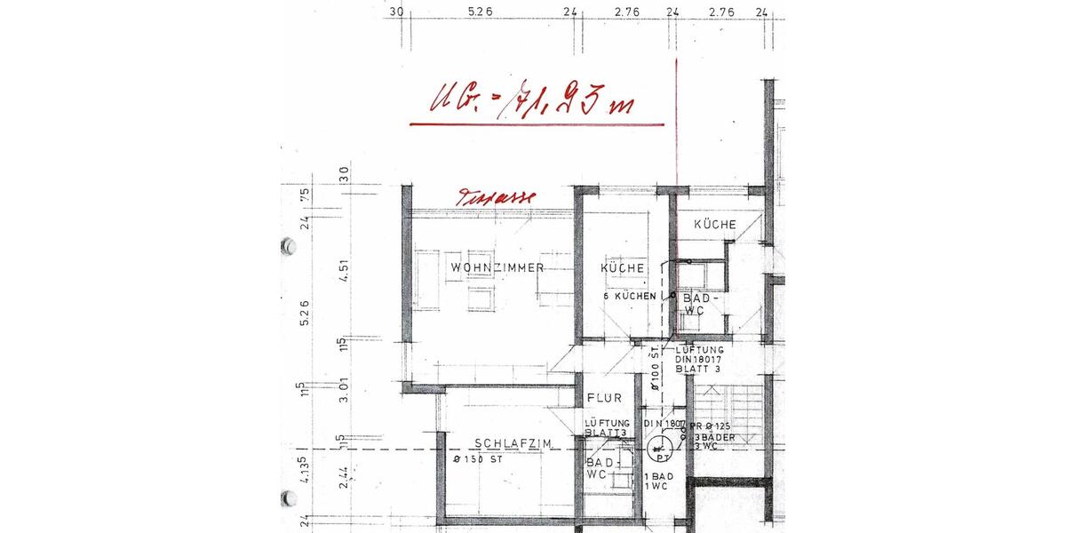 Etagenwohnung Sigmaringen - 2 Zimmer, 72 m&sup2;, 580&euro; | Angebot:25879373