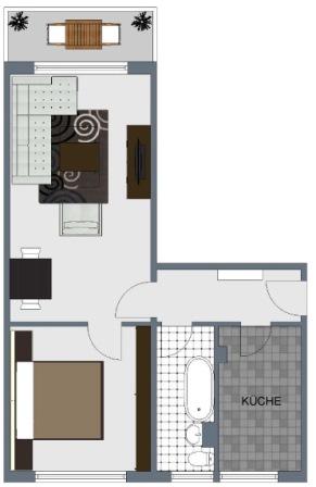 Etagenwohnung Sangerhausen - 2 Zimmer, 51 m&sup2;, 324&euro; | Angebot:26647177