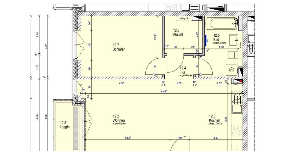 Etagenwohnung Eckernförde - 2 Zimmer, 61 m&sup2;, 843&euro; | Angebot:26640113