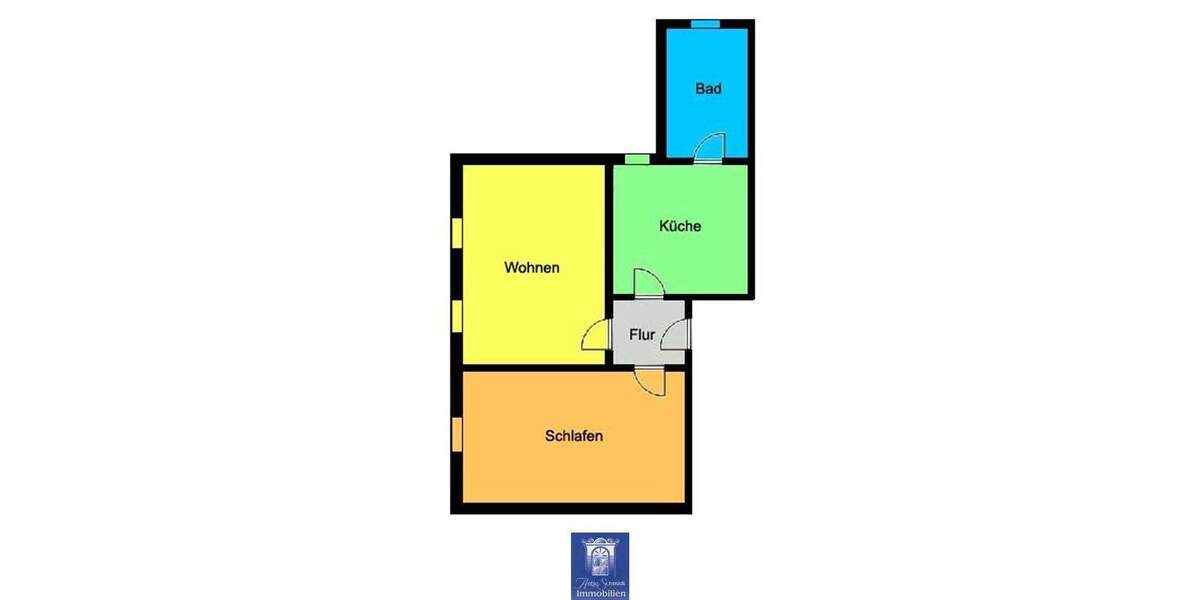 Optimal geschnittene 2-Zimmerwohnung in schöner grüner Umgebung! 2 zimmer