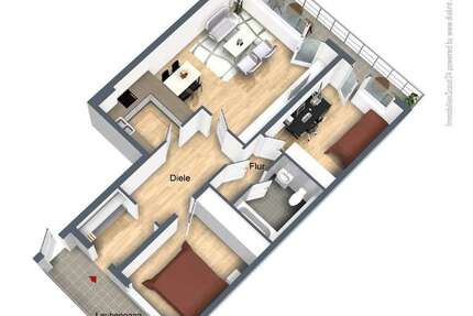 Wohnung Offenbach - 3 Zimmer, 80 m&sup2;, 940&euro; | Angebot:26732809