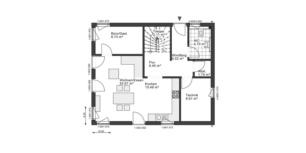 Einfamilienhaus Essen Stadtbezirk VII - 4 Zimmer, 140 m&sup2;, 1.840&euro; | Angebot:26663239