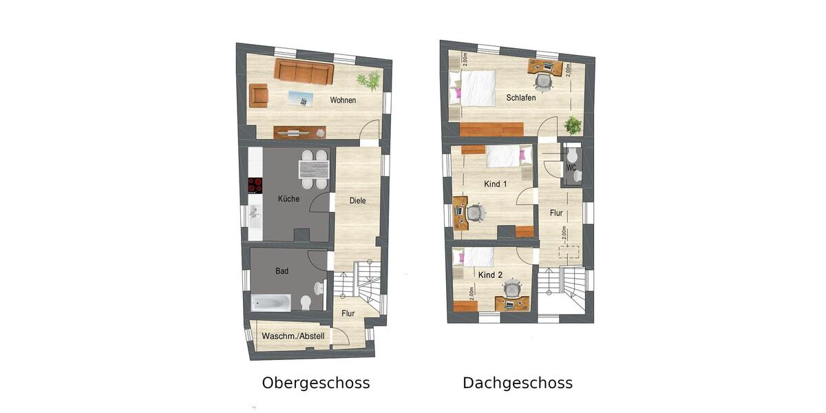 Maisonettenwohnung Lüdenscheid Staberg - 4 Zimmer, 109 m&sup2;, 950&euro; | Angebot:26597854