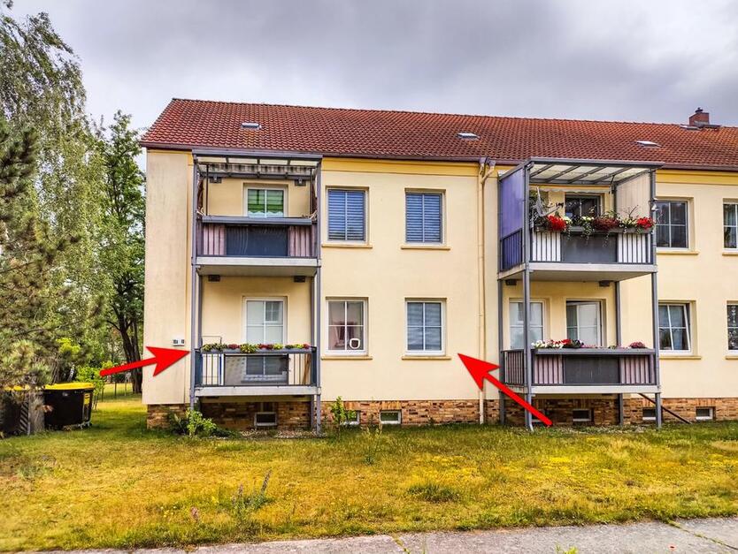 3 ZKB im EG mit Balkon und Einbauküche