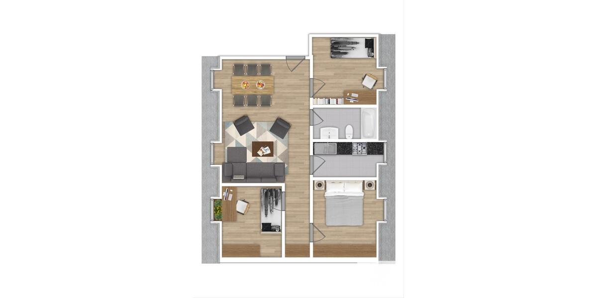 Dachgeschoßwohnung Fuldatal - 4 Zimmer, 68 m&sup2;, 985&euro; | Angebot:26492511