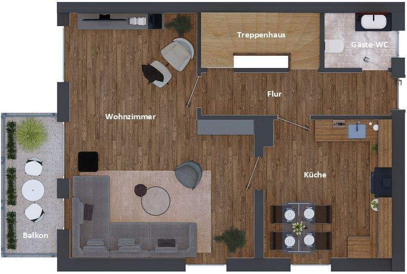 Doppelhaushälfte Landshut Achdorf - 6 Zimmer, 137 m&sup2;, 1.830&euro; | Angebot:25727535