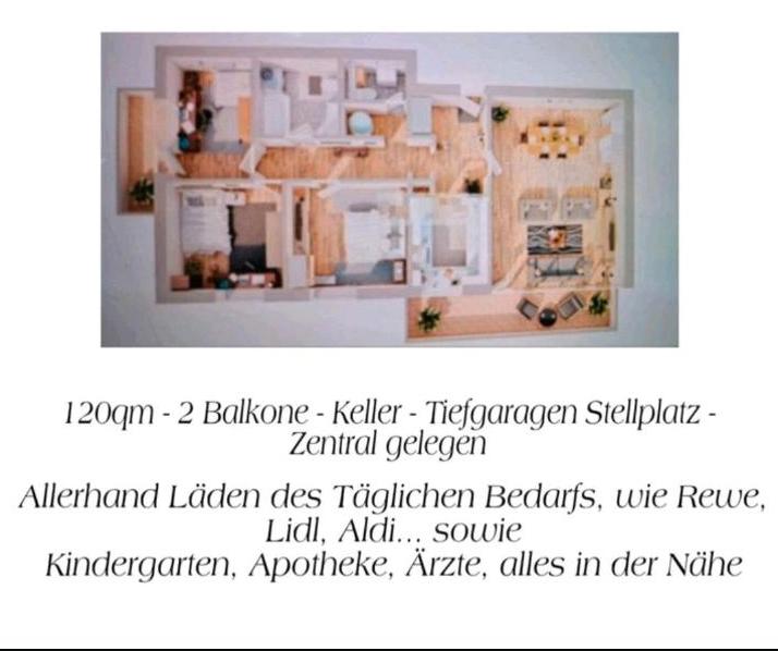 Etagenwohnung Viernheim - 4 Zimmer, 120 m&sup2;, 1.300&euro; | Angebot:25150768