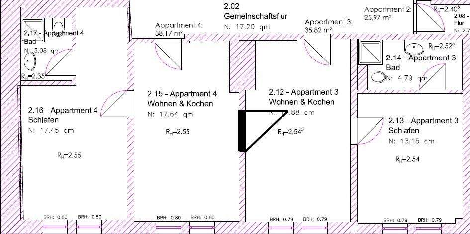 Etagenwohnung Güstrow Schweriner Vorstadt - 4 Zimmer, 74 m&sup2;, 666&euro; | Angebot:24635988