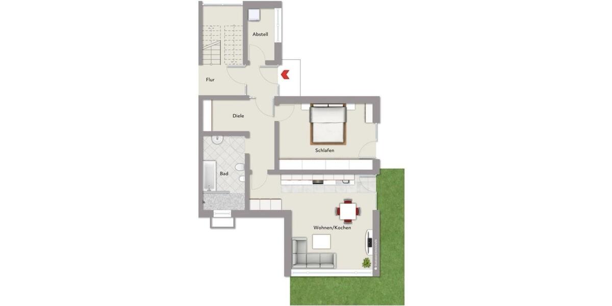 Erdgeschoßwohnung Meßkirch - 2.5 Zimmer, 90 m&sup2;, 1.400&euro; | Angebot:25415714