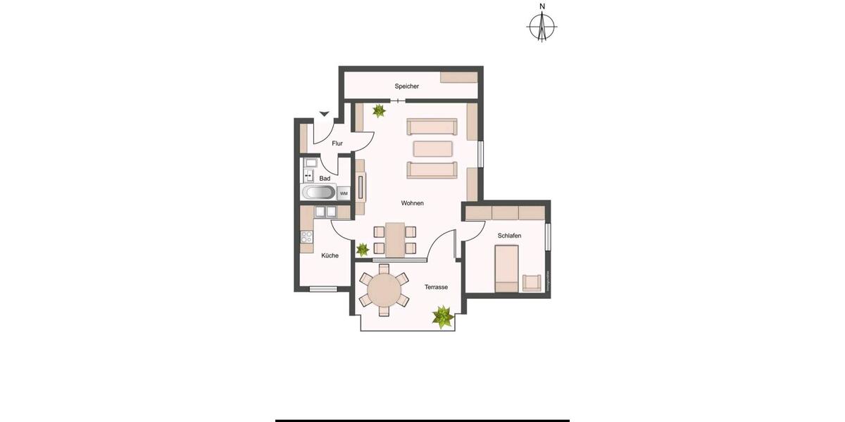 Dachgeschoßwohnung Augsburg Innenstadt - 2 Zimmer, 80 m&sup2;, 1.185&euro; | Angebot:25207636