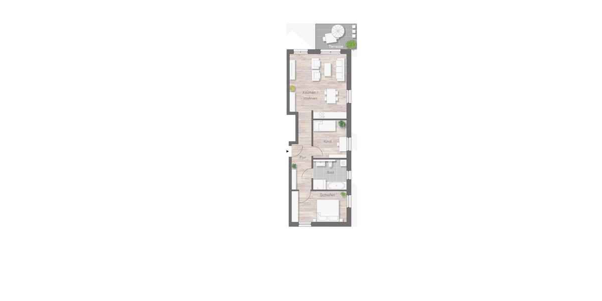 Terrassenwohnung Coswig - 3 Zimmer, 73 m&sup2;, 1.175&euro; | Angebot:26659841