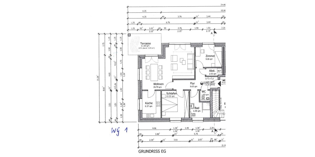 Neubau EG-Whg. links mit Terrasse und Garten Garage und 2 Abstellräumen + Luft-Wärme-Heizung - Erdgeschoßwohnung Syke | Angebot:27029307