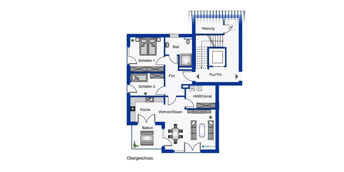 Etagenwohnung Esens - 3 Zimmer, 90 m&sup2;, 1.180&euro; | Angebot:26129699