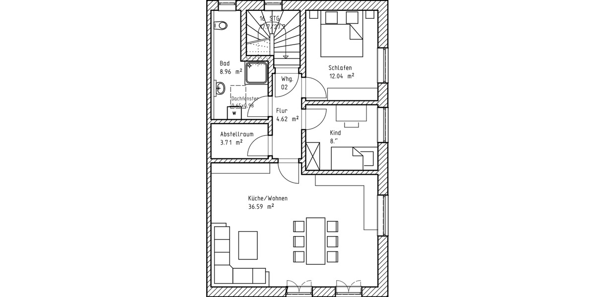 Etagenwohnung Massing - 3 Zimmer, 73 m&sup2;, 750&euro; | Angebot:25298357