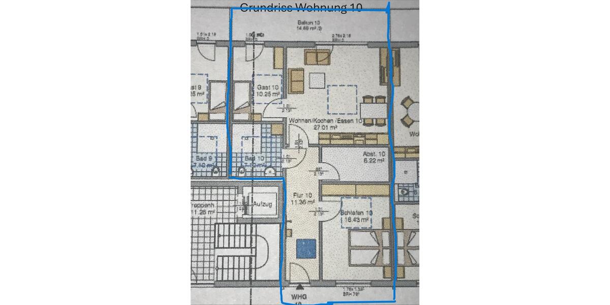 Etagenwohnung Cadenberge - 3 Zimmer, 86 m&sup2;, 880&euro; | Angebot:24547938