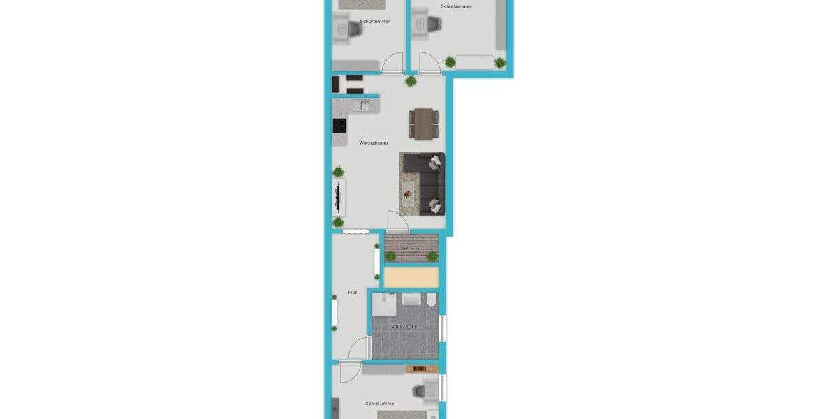 Etagenwohnung Aachen Aachen-Mitte - 4 Zimmer, 79 m&sup2;, 1.180&euro; | Angebot:23696537