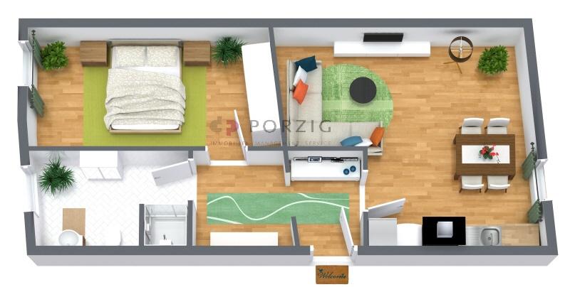 Etagenwohnung Dierhagen - 2 Zimmer, 48 m&sup2;, 582&euro; | Angebot:25973790