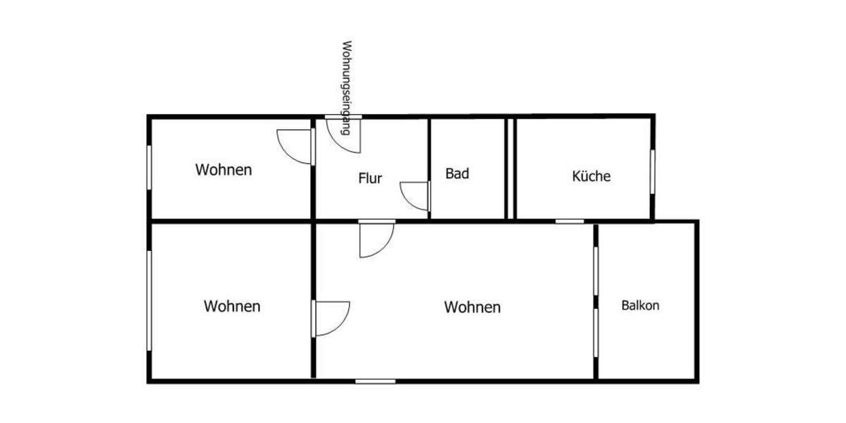 Etagenwohnung Adorf/Vogtland Vogtland - 3 Zimmer, 56 m&sup2;, 300&euro; | Angebot:24610438