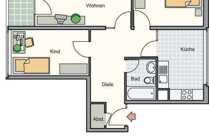Wohnung Kreuztal - 3 Zimmer, 70 m&sup2;, 402&euro; | Angebot:26933399