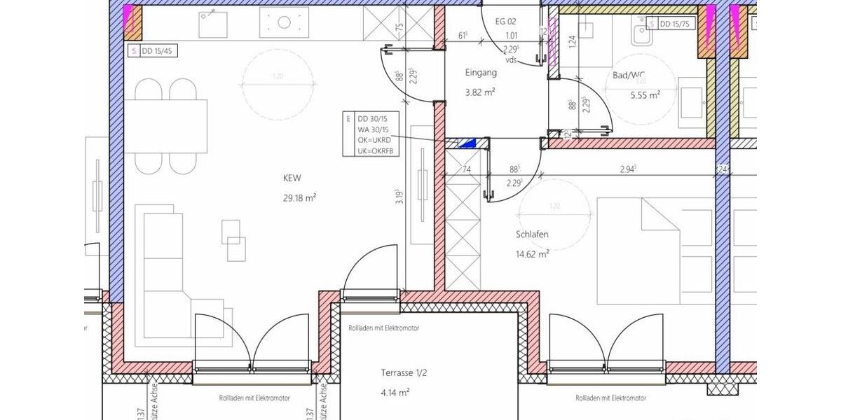 2 Zimmer Wohnung inkl. Küche,Garage,Süd Balkon 2 zimmer
