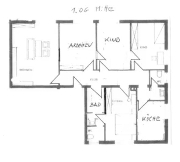 Etagenwohnung Coppenbrügge - 5 Zimmer, 120 m&sup2;, 800&euro; | Angebot:26228581