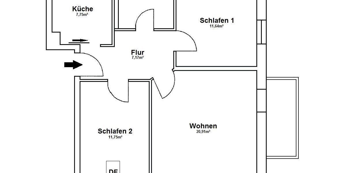 Dachgeschoßwohnung Zehdenick - 3 Zimmer, 65 m&sup2;, 647&euro; | Angebot:26531337