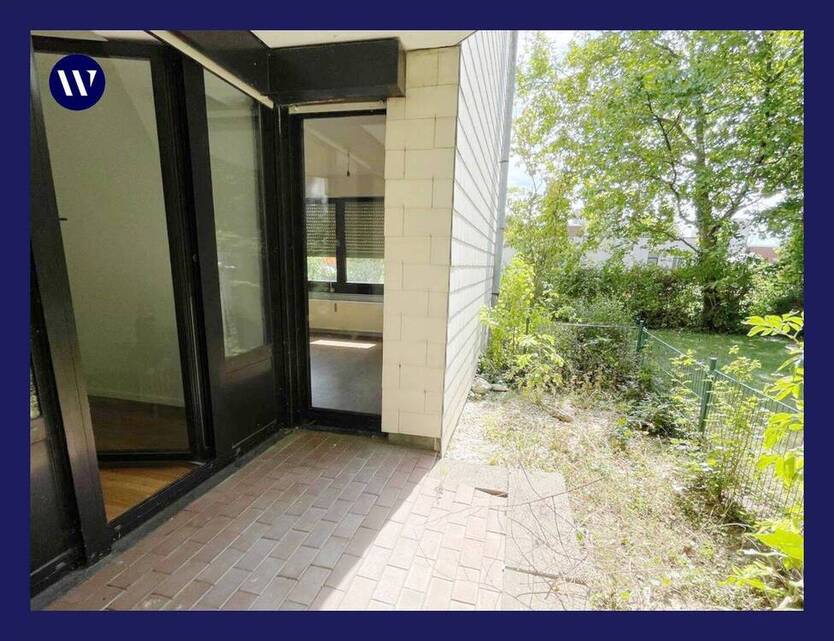 Moderne 2-Zimmer-Wohnung mit Terrasse und Blick ins Grüne, Wannenbad, separate Küche, Abstellraum