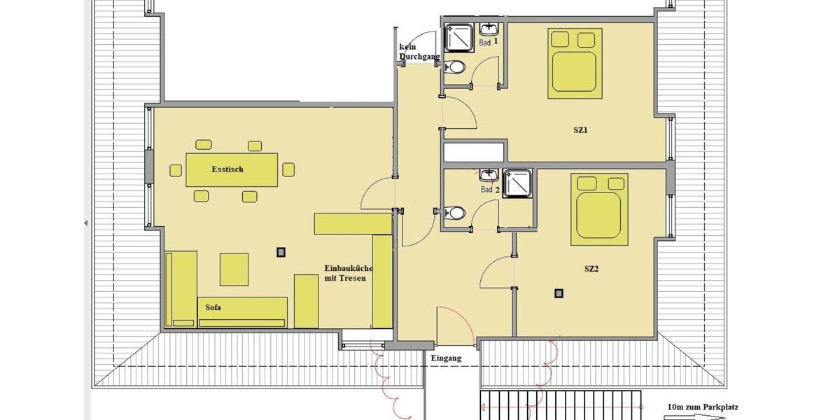 Möbilierte 3-Zi Whg. auf Bauernhof, befristet oder Ferienwohnung 3 zimmer