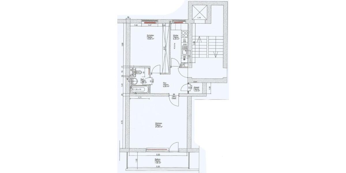 Etagenwohnung Gräfelfing - 2 Zimmer, 62 m&sup2;, 1.230&euro; | Angebot:25931418
