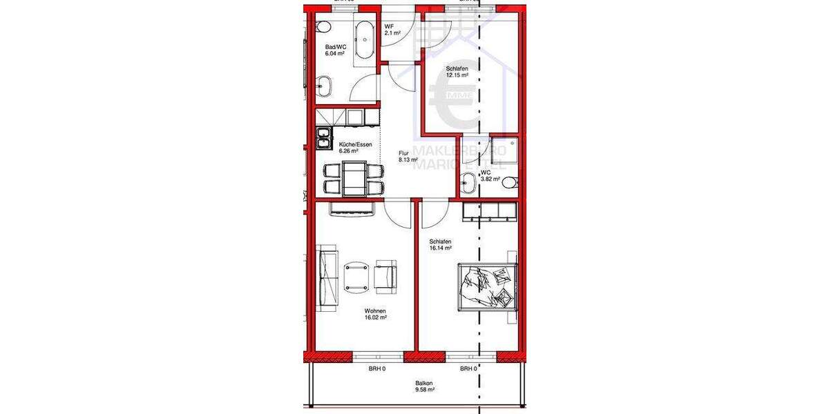 Etagenwohnung Drahnsdorf - 3 Zimmer, 73 m&sup2;, 651&euro; | Angebot:24736357