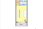 1-Raum-Wohnung mit Balkon zimmer