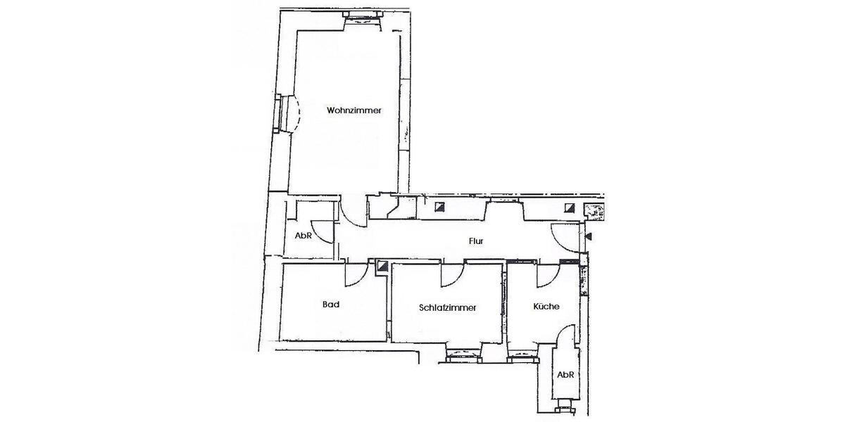 Erdgeschoßwohnung Meißen - 2 Zimmer, 54 m&sup2;, 360&euro; | Angebot:26553320