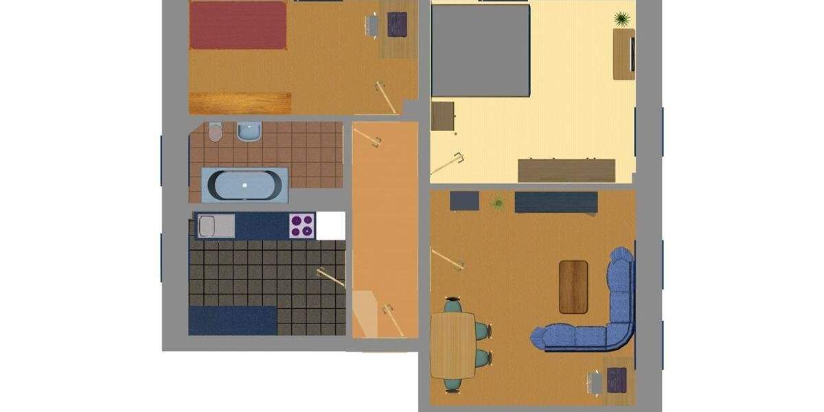Etagenwohnung Hohndorf - 3 Zimmer, 67 m&sup2;, 402&euro; | Angebot:26400984
