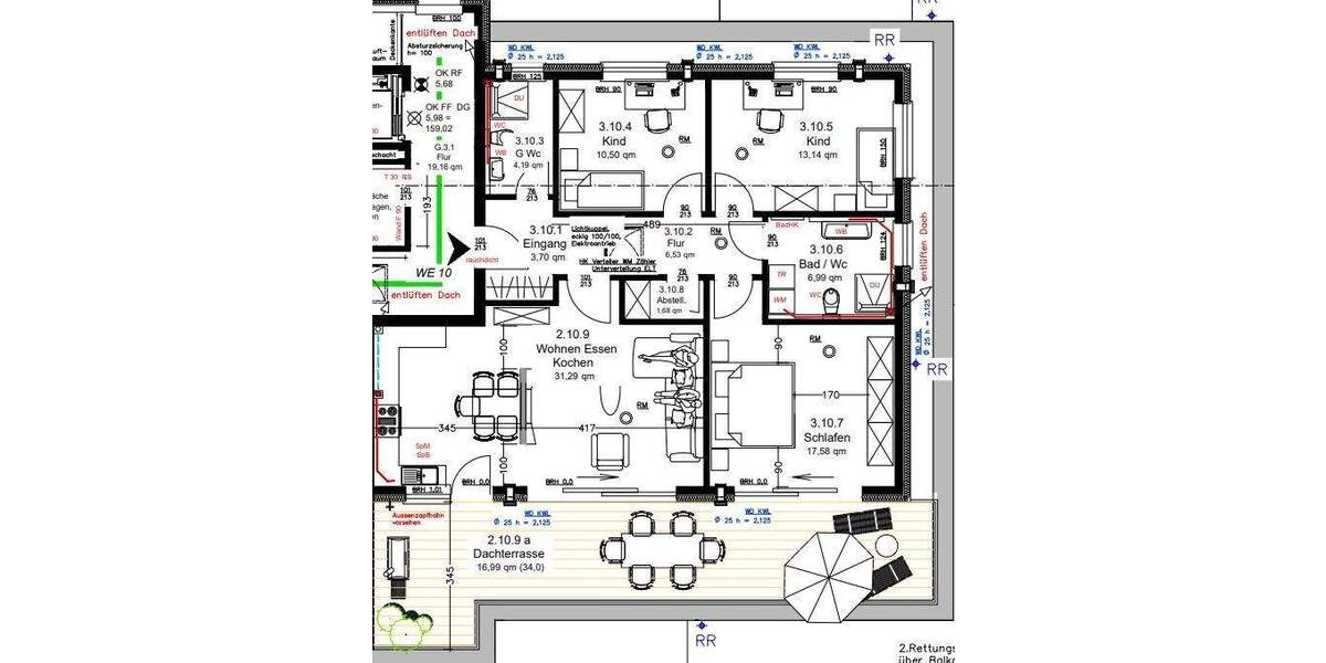 Etagenwohnung Ibbenbüren / Schafberg Schafberg - 4 Zimmer, 112 m&sup2;, 1.126&euro; | Angebot:25815057