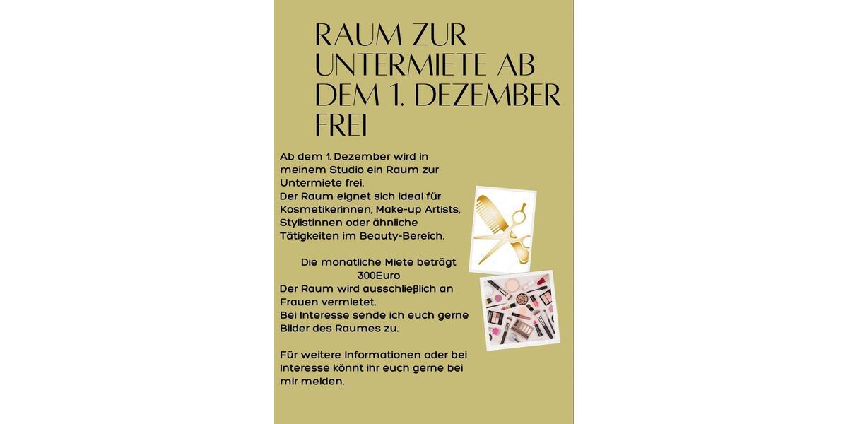 Raum zur Miete zimmer