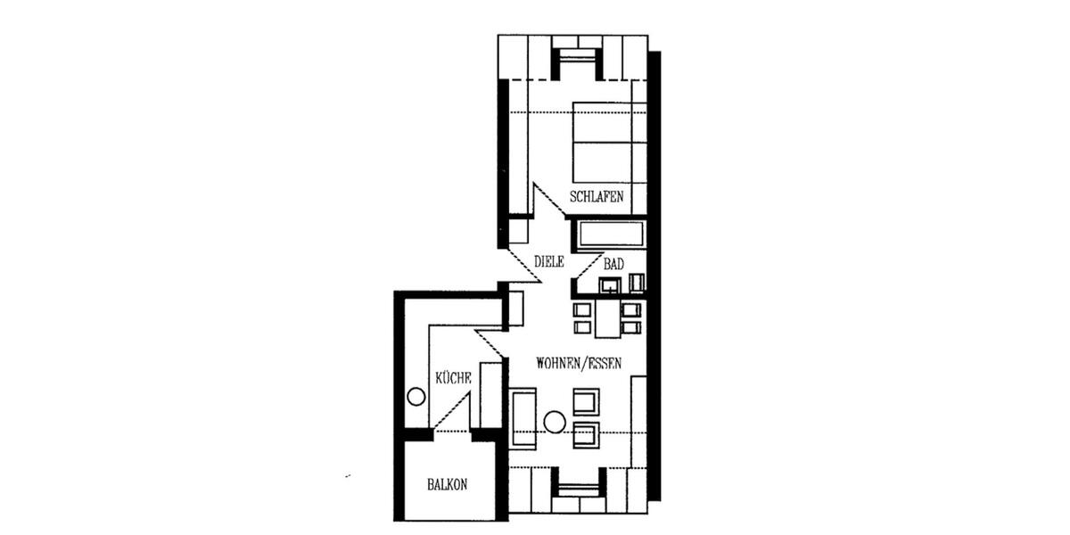 Dachgeschoßwohnung Mengen - 2 Zimmer, 42 m&sup2;, 460&euro; | Angebot:25920926