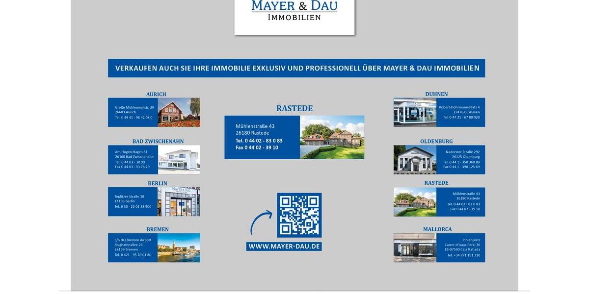 Einfamilienhaus Rastede - 3 Zimmer, 136 m&sup2;, 1.495&euro; | Angebot:26564252