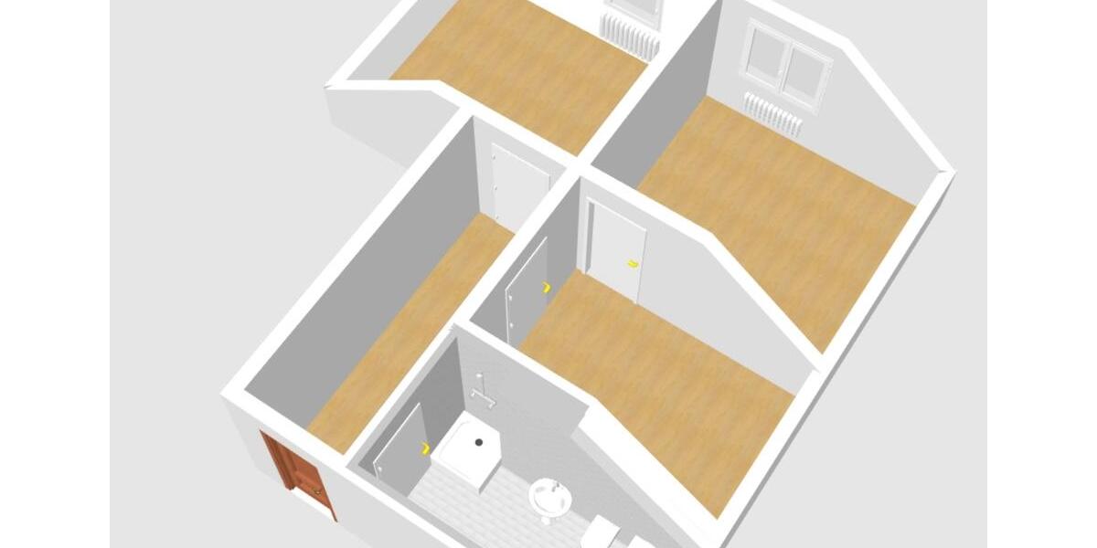 Dachgeschoßwohnung Goldberg - 2 Zimmer, 48 m&sup2;, 290&euro; | Angebot:25794998