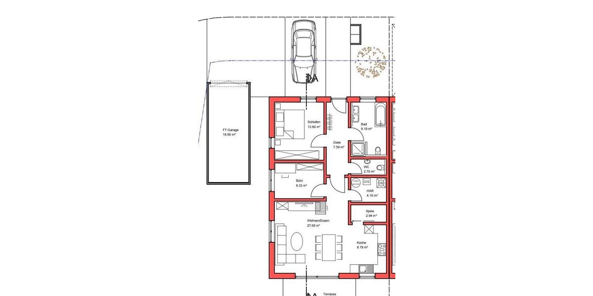 Modernes Reihenendhaus - für jungeältere Paarekleine Familie 4 zimmer