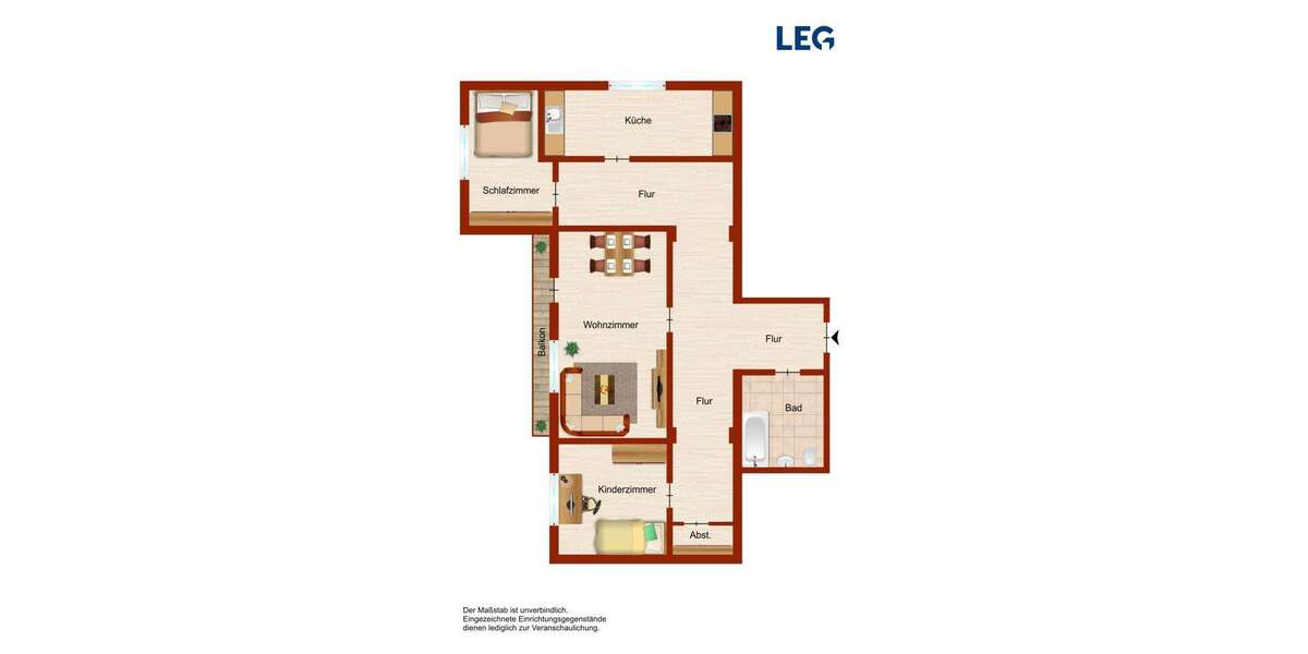 Etagenwohnung Hamm Dasbeck - 3.5 Zimmer, 72 m&sup2;, 489&euro; | Angebot:25272582