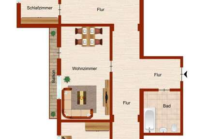 Wohnung Hamm Dasbeck - 3.5 Zimmer, 72 m&sup2;, 489&euro; | Angebot:25272582