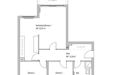 Wohnung Berlin Tempelhof-Schöneberg - 3 Zimmer, 83 m&sup2;, 2.329&euro; | Angebot:27663104